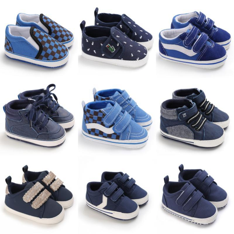 ELEPBABY Lucky Blue Baby Shoes Newborn Toddler First Walkers Soft Sole Infant Kids Boy Sneaker