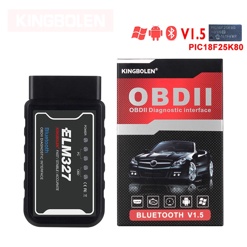 ELM327 Bluetooth Wifi V1.5 PIC18f25k80 Chip Diagnostic Scanner J1850 Protocol elm 327 OBD2 for OBDII vehicle