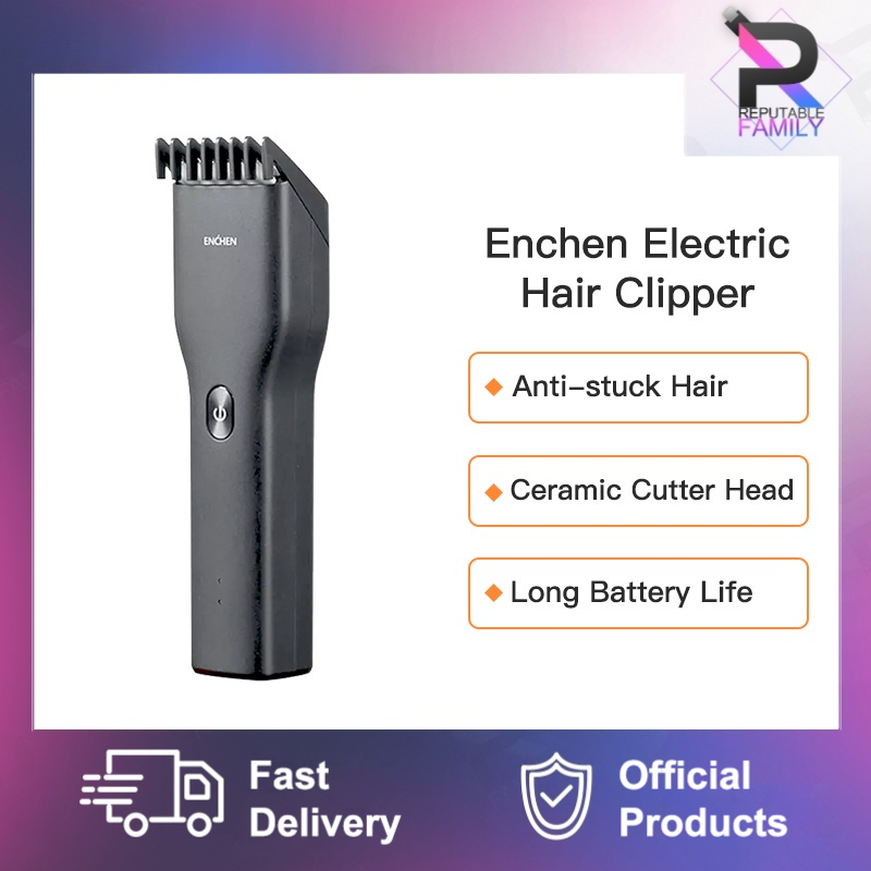 Enchen Electric Hair Clipper Professional Trimmer USB Ceramic Hair Cutter Fast Charging Hair Adult Men's Baby Clippers