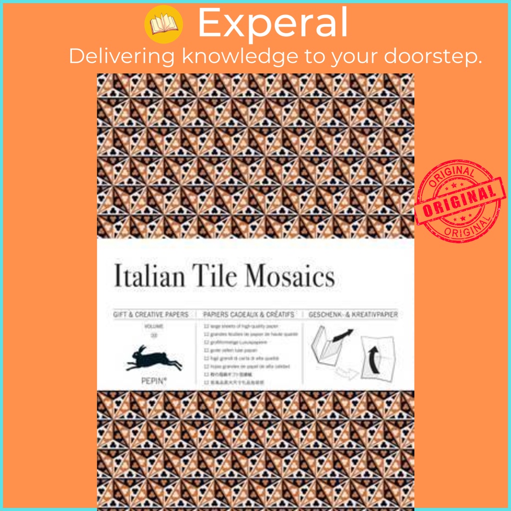 [English - 100% Original] - Italian Tile Mosaics : Gift & Creative Paper Book Vol. 33 by Pepin Van Roojen (paperback)