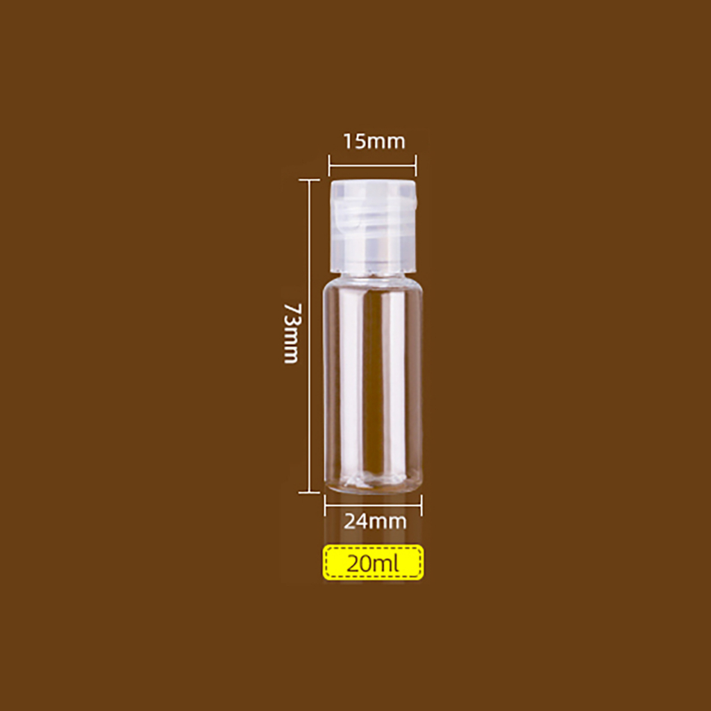 EPANDA Plastic Bottle Travel Bottle Refill Bottle Flip Cap Bottle Travel Bottle Set Transparent Bottle