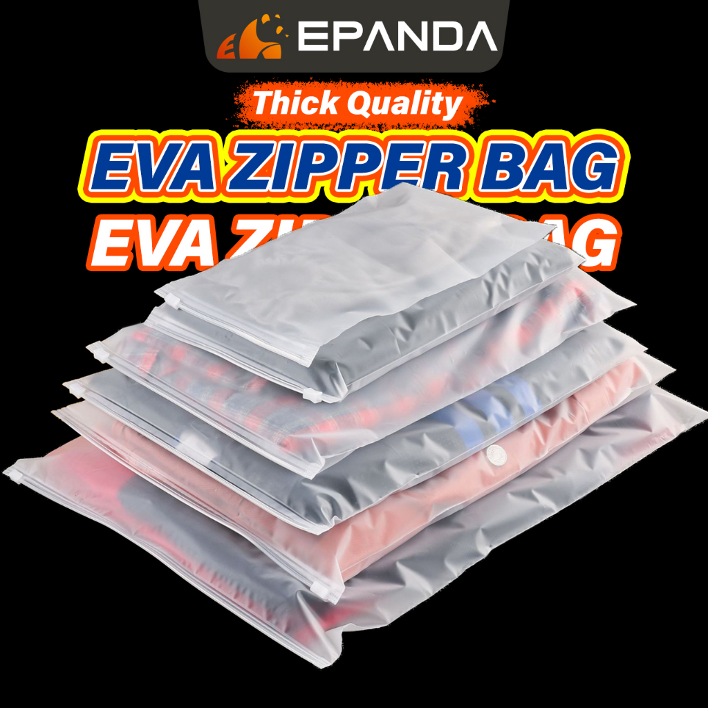 EPANDA Zip Lock Plastic Bag Clothes Organizer Ziplock Bag Zipper Bag Clothes Storage Travel Organizer Bag Makeup Bag