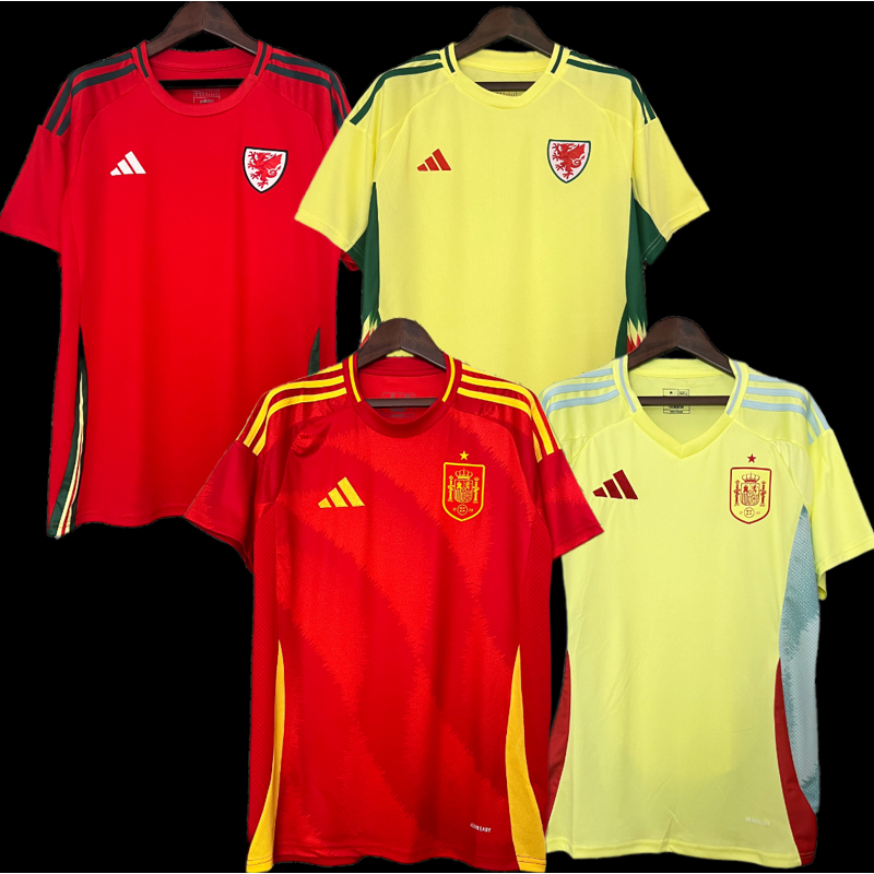 EURO 2024!!! Spain & Wales Player & Fans Issue Kit Jersey *Local Seller Ready Stock*