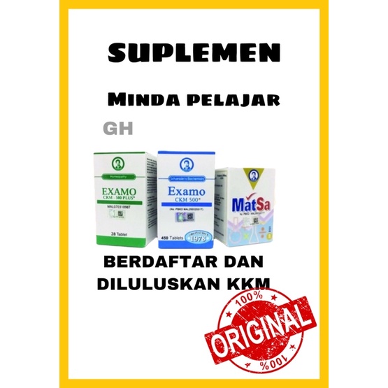 EXAMO CKM 500/ 500 PLUS / MATSA Original Brain Booster Supplement Minda