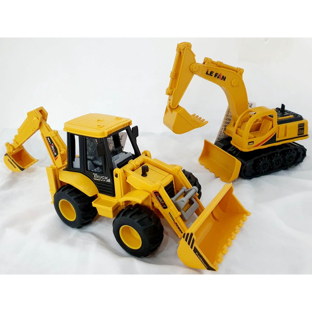 Excavator Truck Movable Claw Loader Digger Trucks Toys for Kids Construction Tractor Toy Mainan Budak (1828 / 3055)