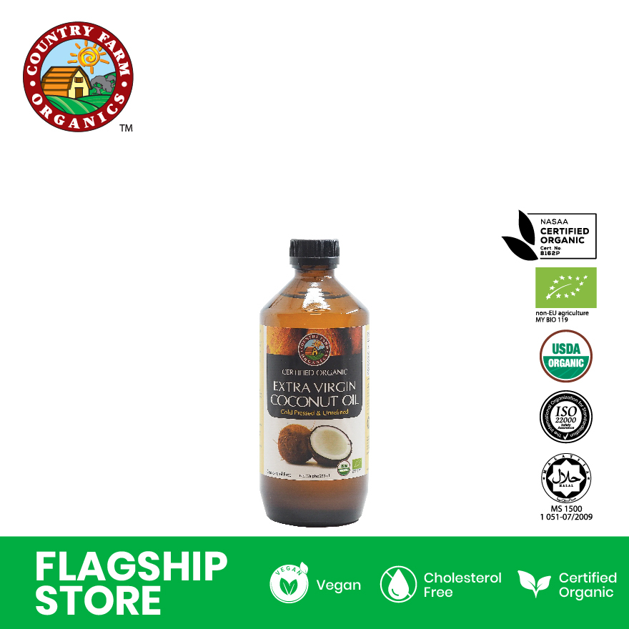 [Expiry: SEP 2025] Country Farm Organics Certified Organic Extra Virgin Coconut Oil (250ml)