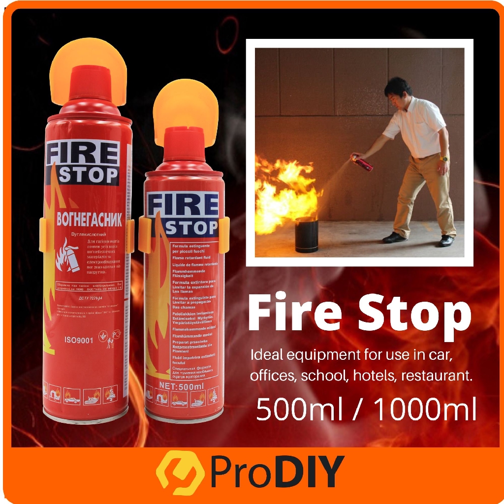 Extinguisher Fire Stop Foam Fire Extinguisher Home Emengency Portable Spray 500ml / 1000ml