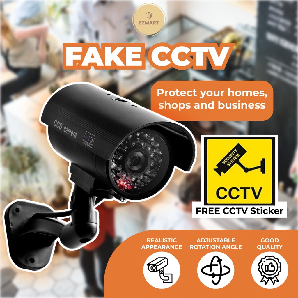 Fake Dummy Simulation LED CCTV Wireless Security Camera Anti Theft Guard Monitor CCTV Palsu 仿真摄像头假监控防盗 Security Camera