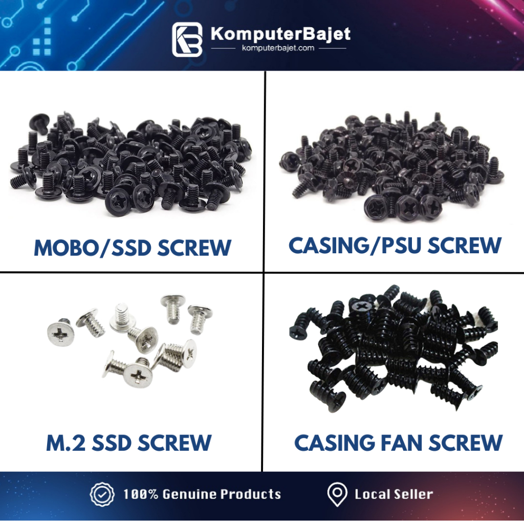 FAST DELIVERY Screws FOR PC Computer Motherboard Mainboard GPU SSD PSU POWER SUPPLY CASING SCREW M3 M3.5