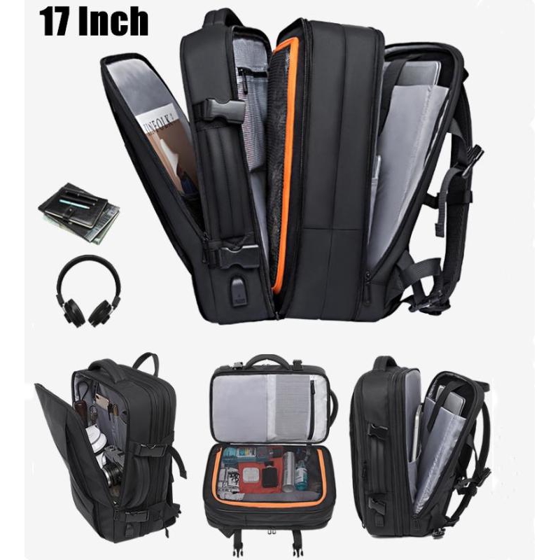 [Fastest Express,Free Shipping] 40L Expandable Large Capacity Busuiness Travel Backpack Men 17 inch Laptop Backpack Anti-Theft Multifunction Fashion Backpack