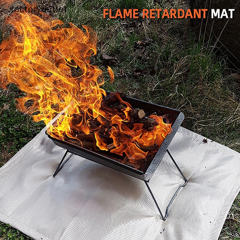 FCMY Outdoor Camping Fireproof Cloth BBQ Fiberglass Fire Blanket Insulation Mat Resistant Flame Retardant Fiber Glass FAC