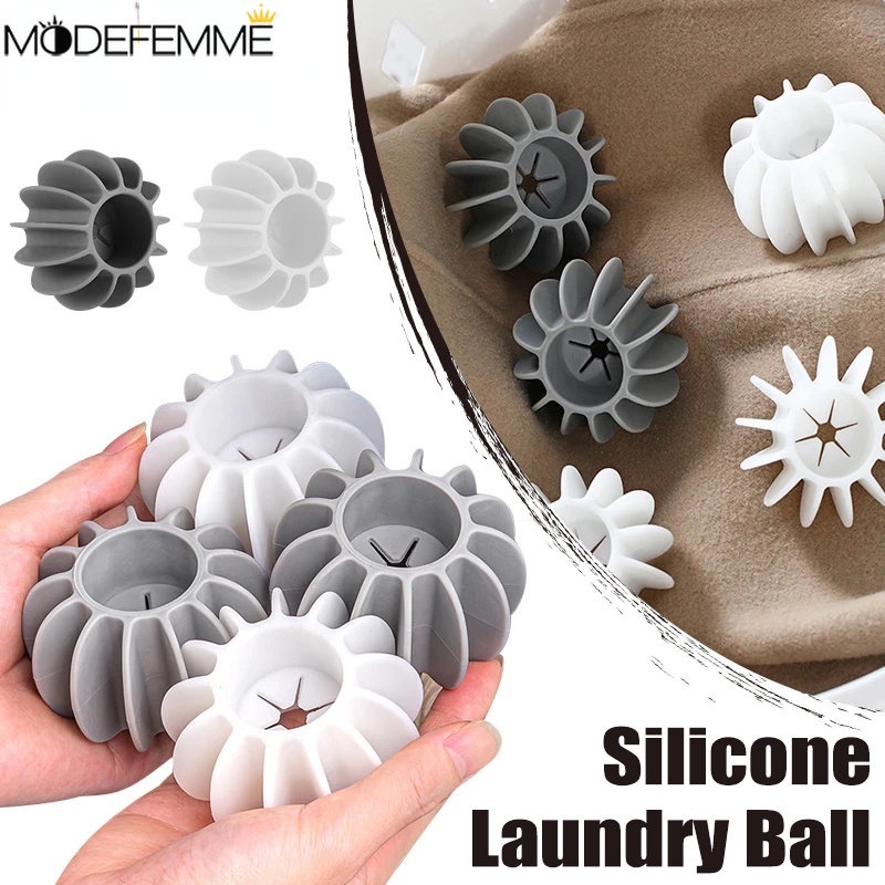 [ Featured ] Practical Cleaning Supplies Wash Machine Silicone Laundry Ball Cat Dog Hair Fur Catcher Debris Stain Fast Removal Balls Anti-winding Clothes Softener Sphere