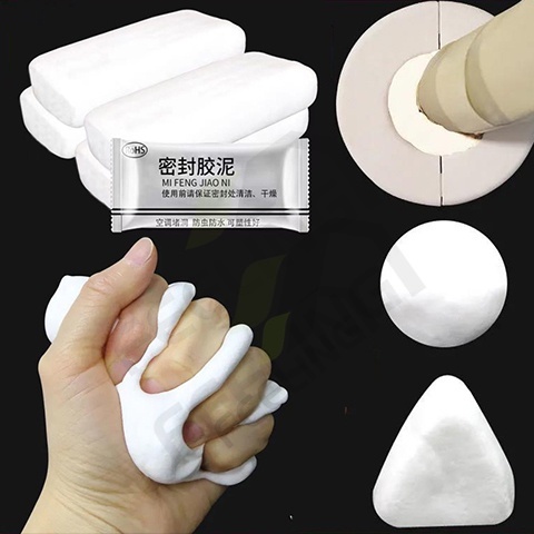 FEELING密封胶泥Waterproof Sealant Gap Filler,發泡膠 Simen Gam,Simen Plaster,Repair Sealing Glue Mud Household Tool,Air-conditioning Mending Plasticine Glue,Waterproof Sewer Pipe Cement Wall Treatment Repair Instant Sealant Tape