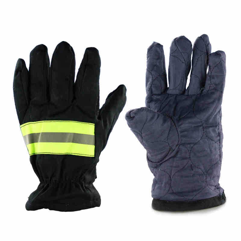 Fire Proof Gloves Wear-Resistance Non-slip Thick Safety Gloves Reflective Strap Fire Resistant Protective Gloves