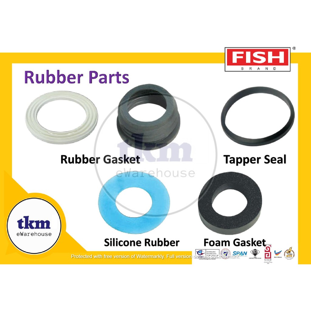 FISH BRAND RUBBER INLET VALVE GASKET TAPPPER RUBBER SEAL SILICONE RUBBER FOAM GASKET RUBBER CONE CC GASKET