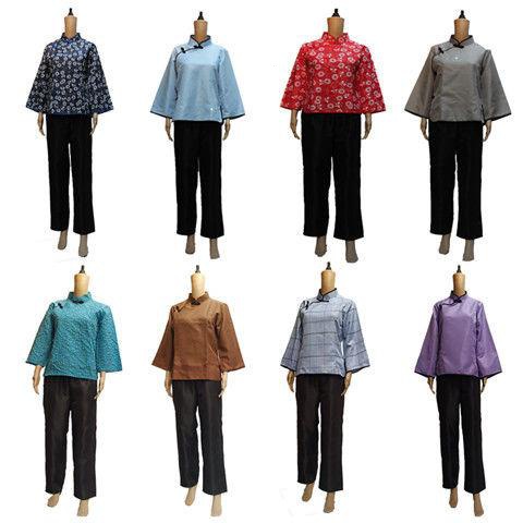 Five Four Women's Clothing Chinese Mothers Old Wife Dance Performance Costumes Performance Costumes North Farmers Costumes Poor Civilian Costumes Stage Play Costumes Role Costumes Old People Play Costumes