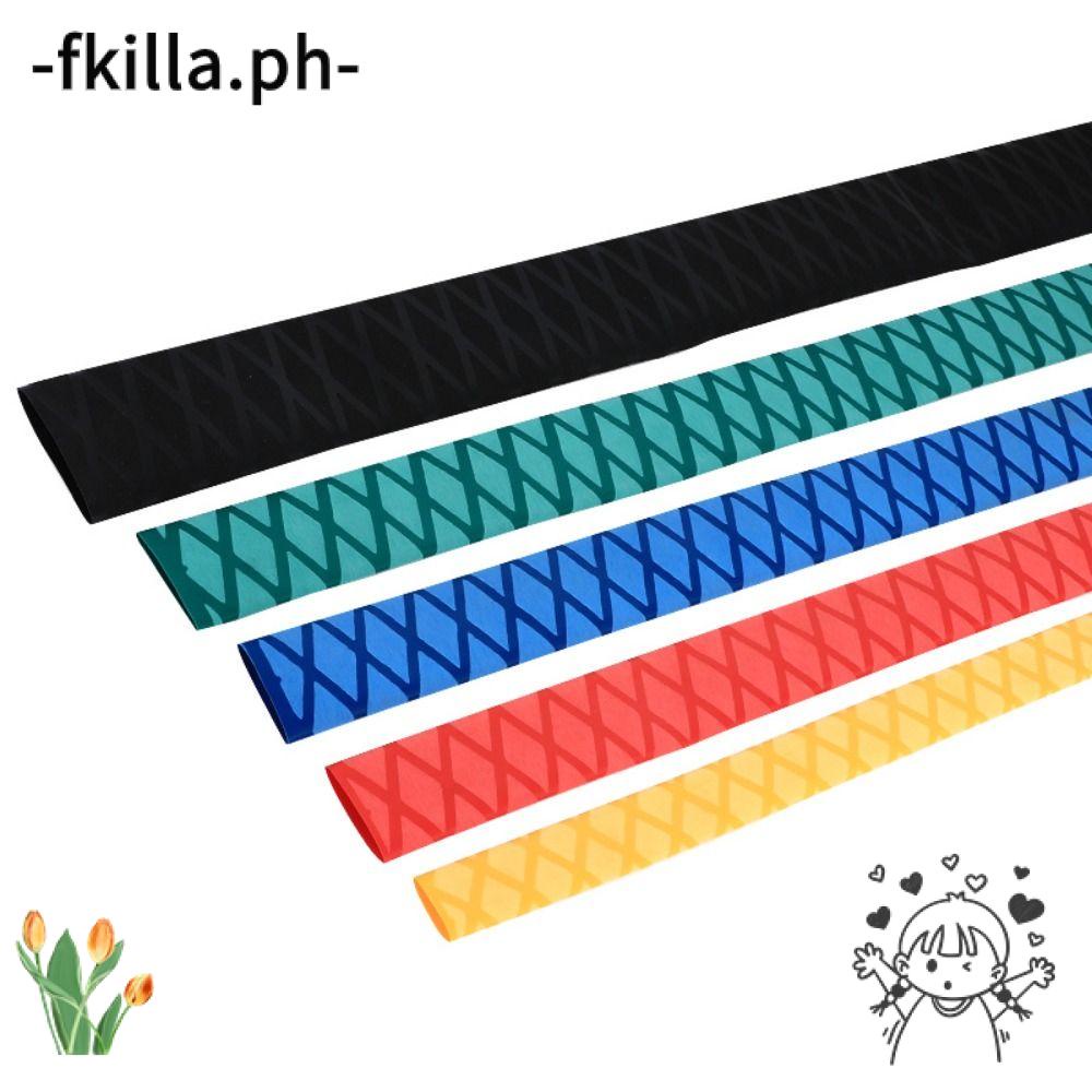 FKILLA1 Heat Shrink Wrap Tubing, EVA+PE 3.3ft Fishing Rod Anti Electricity, Fishing Tools Black/Red/Yellow/Green/Blue 2:1 Ratio Handle Grip Fishing Rod Grips