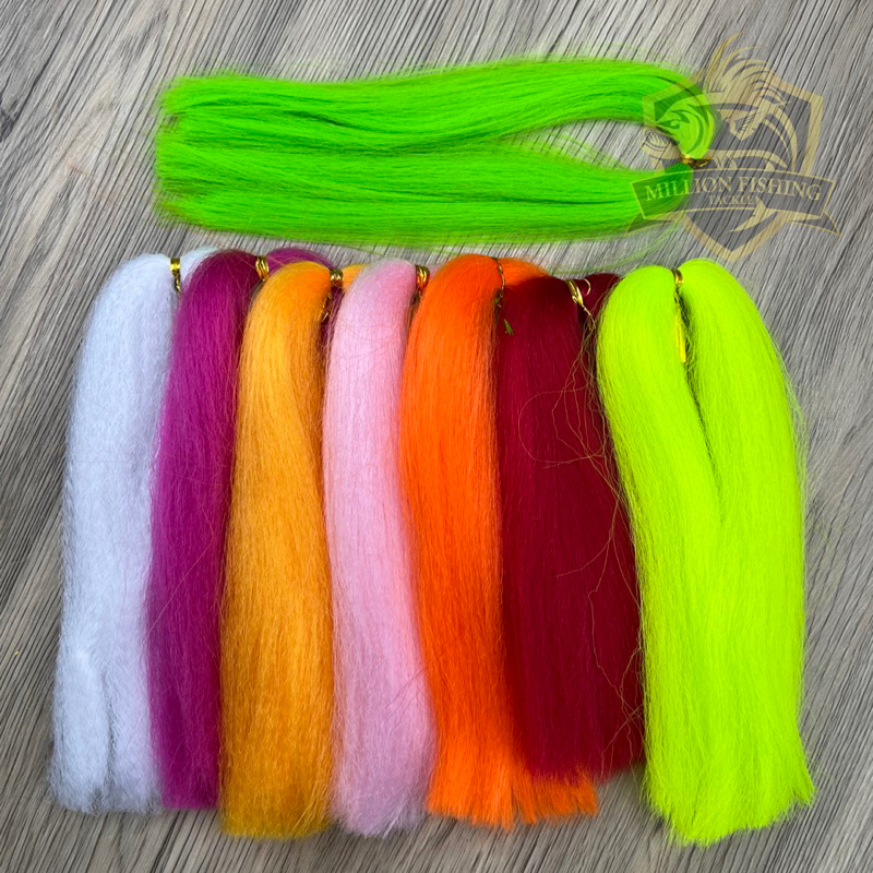 【FLASH001】Bulu Jig Hook Fiber Flasher Krystal UV Assist Hook Fly Fishing Tinsel Fiber Custom tying Thread