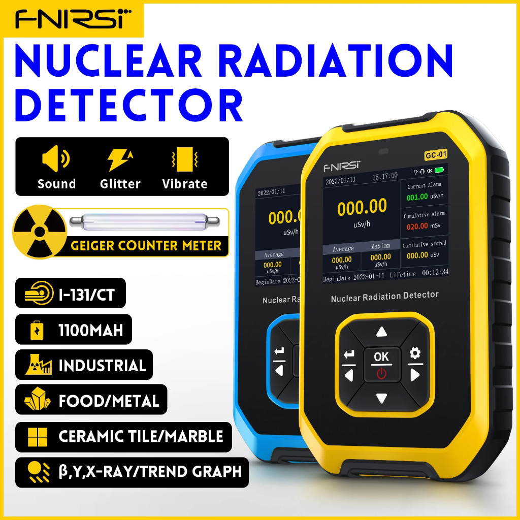 FNIRSI Multifunctional Nuclear Radiation Detector Electromagnetic Radiation Detection Device Nuclear wastewater testing