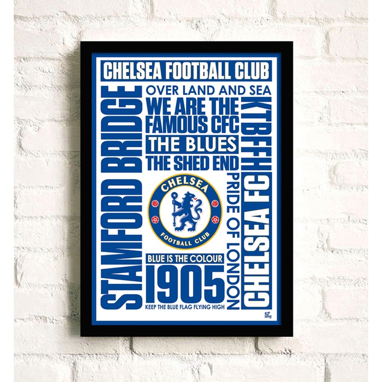 Football Club Logo Sign Chelsea Wall Painting Stamford Bridge Decorative Poster Prints Canvas Wall Decoration Home Mural Art Soccer Fans