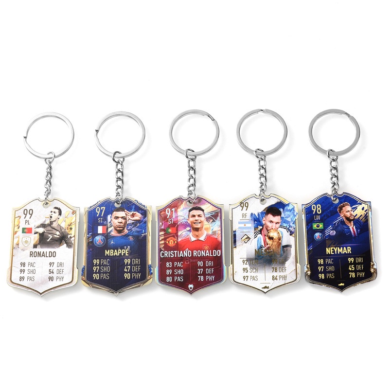 Football Club Keychain Manchester United Portugal Carca Nemal National Team World Cup Acrylic Pendant