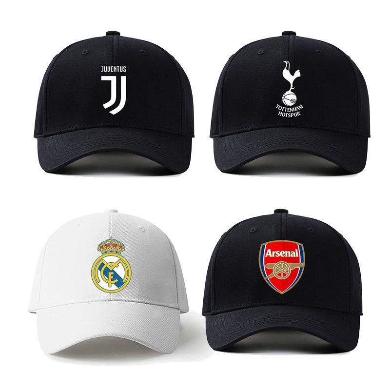 Football fan cap Sunscreen cap AC Milan Juventus baseball cap Premier League Champions League baseball cap Barcelona Manchester United City Real Madrid adult children