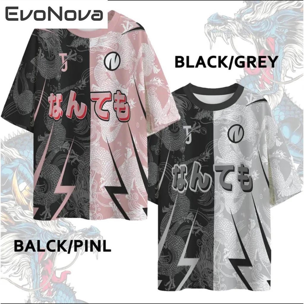 【Free Custom Name & Number】EvoNova Jersey JERSI DRAGON NOMBO 22 Jersey Antiselect Malaysia 2024 Jersey Thailand New Design Anti Select Tshirt Black Baju Lelaki Berkolar Murah Microfiber Jersey Tiktok Ootd Team Wear