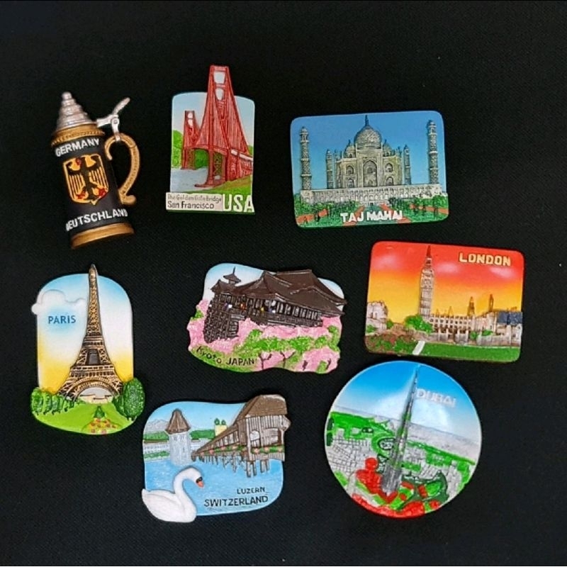 fridge magnet EUROPE PART 1 cantik & murah 冰箱贴 magnet peti ais TRAVEL GIFT London paris german sydney italy madrid