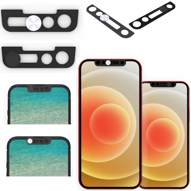 Front Webcam Cover iPhone13 Antispy Camera Cover Lenses Privacy Sticker Selfie Lens Protecting Mask for iPhone 13 12 11 X Series