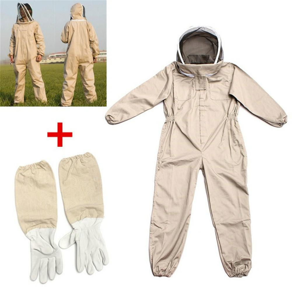 Full Body Beekeeping Protective Beekeeper Suit Gloves Beekeeping Equipment Veil Honeybee Clothes Apiary Farm Unisex