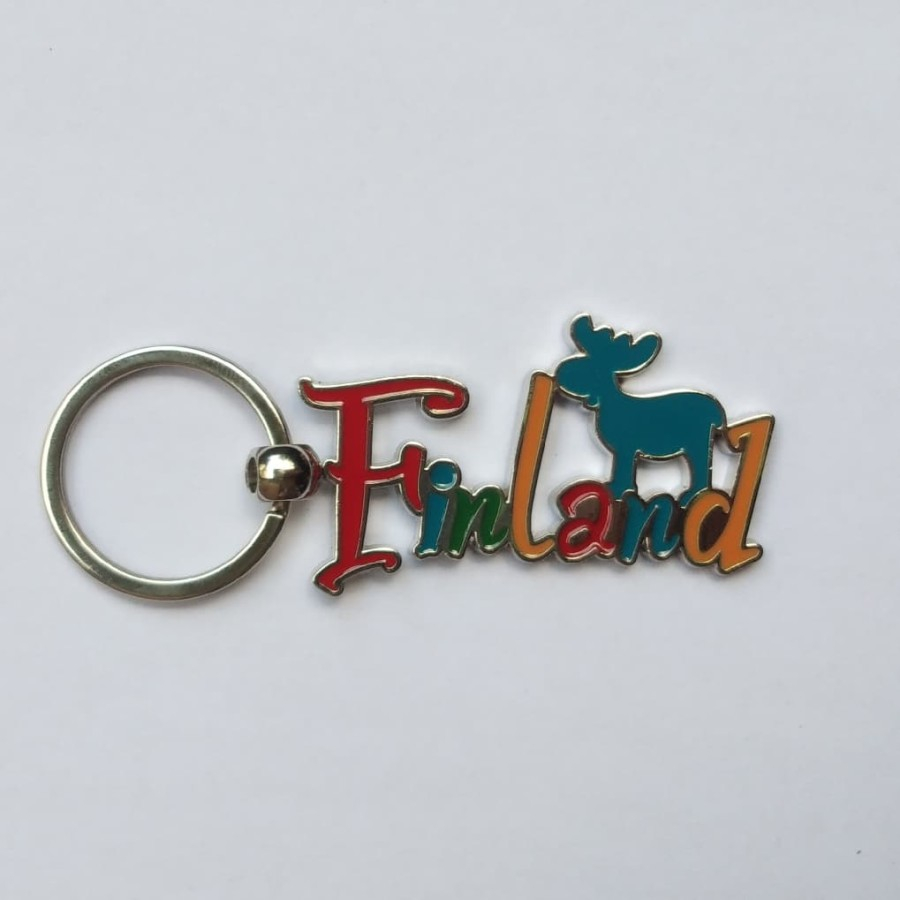 GANTUNGAN Finnish Letter Keychain souvenir From Findlandia Country