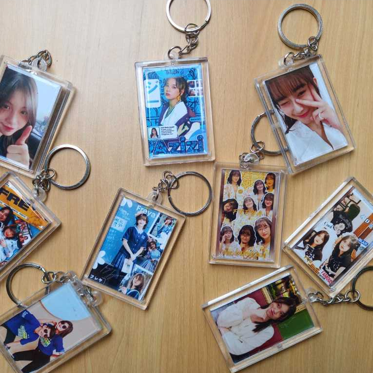 GANTUNGAN Jkt48 Keychain Can REQUEST/GANCI Acrylic Square, Round, LOVE, CUSTOM House Character Photo | For Gift Souvenirs Gifts & THR MERCHANDISE