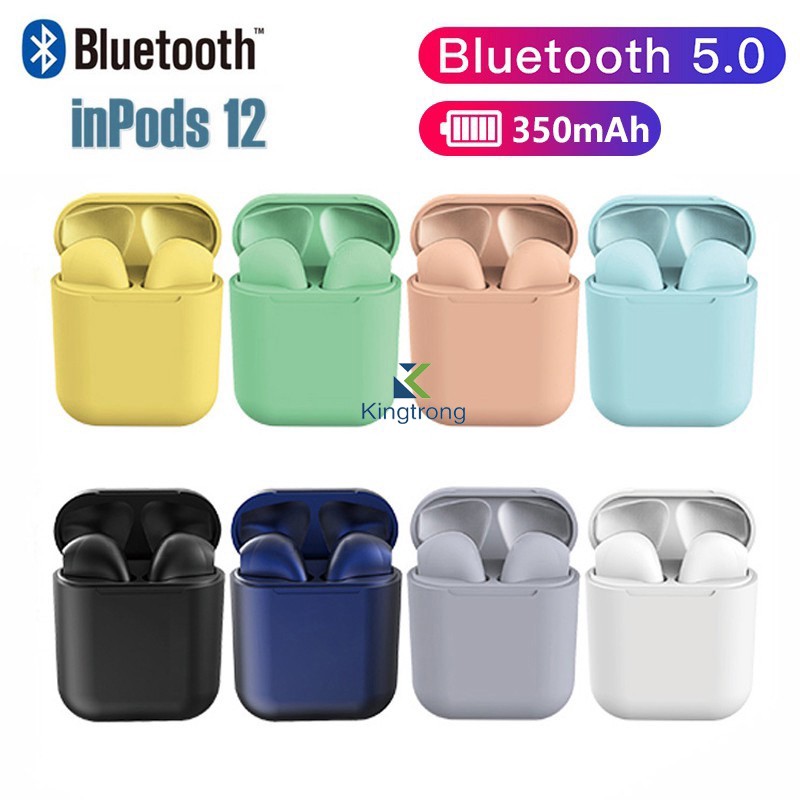 GD SHOP Original TWS i12 Wireless earphone Bluetooth Colorful HiFi Sports TWS Earbuds Earphone