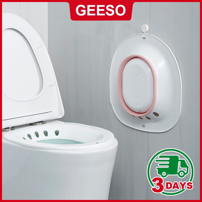 GEESO Portable Bidet Bath Tub Basin For Pregnant Women Elderly Postpartum Hemorrhoids Patient Toilet Bath Tub Basin Foldable 坐浴盆 月子盆 肛肠术后护理盆