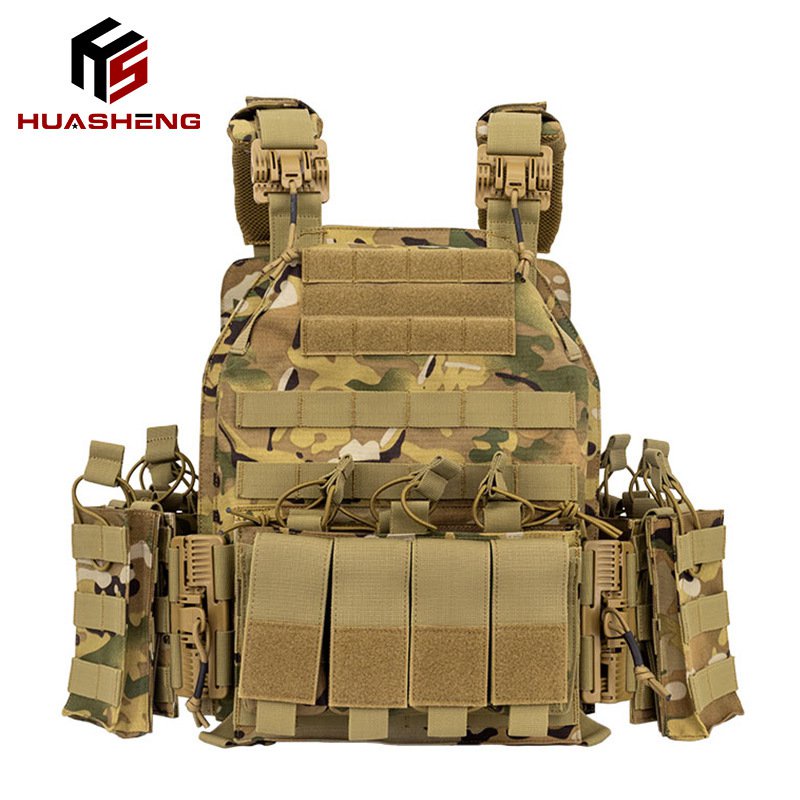 Get couponsHuasheng Heavy-Duty Quick Release Tactical Vest Outdoor Supplies MenCSTactical Vest Bulletproof Vest Multi-