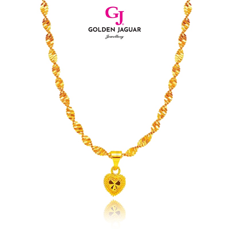 GJ Jewellery Emas Korea Emas Bangkok 24K Necklace Gila-Gila Simple Love 40602