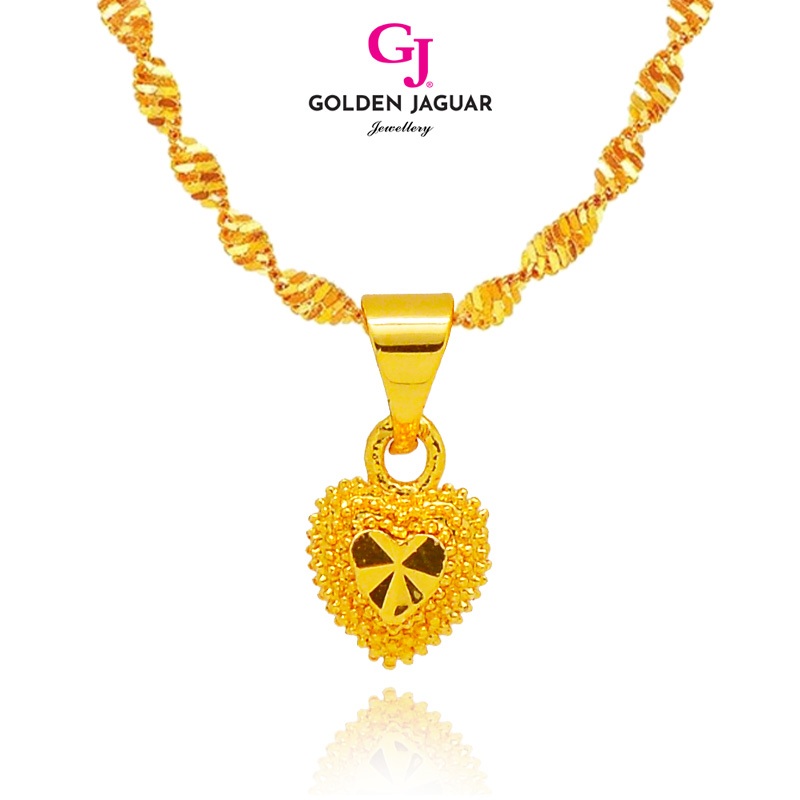 GJ Jewellery Emas Korea Emas Bangkok 24K Necklace Gila-Gila Simple Love 40602