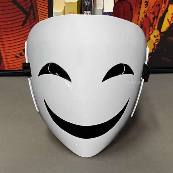 Glowing Dark Bullet Leeches Shadow Mask Full Face Clown Black Contractor Phantom Thief Kidd Halloween