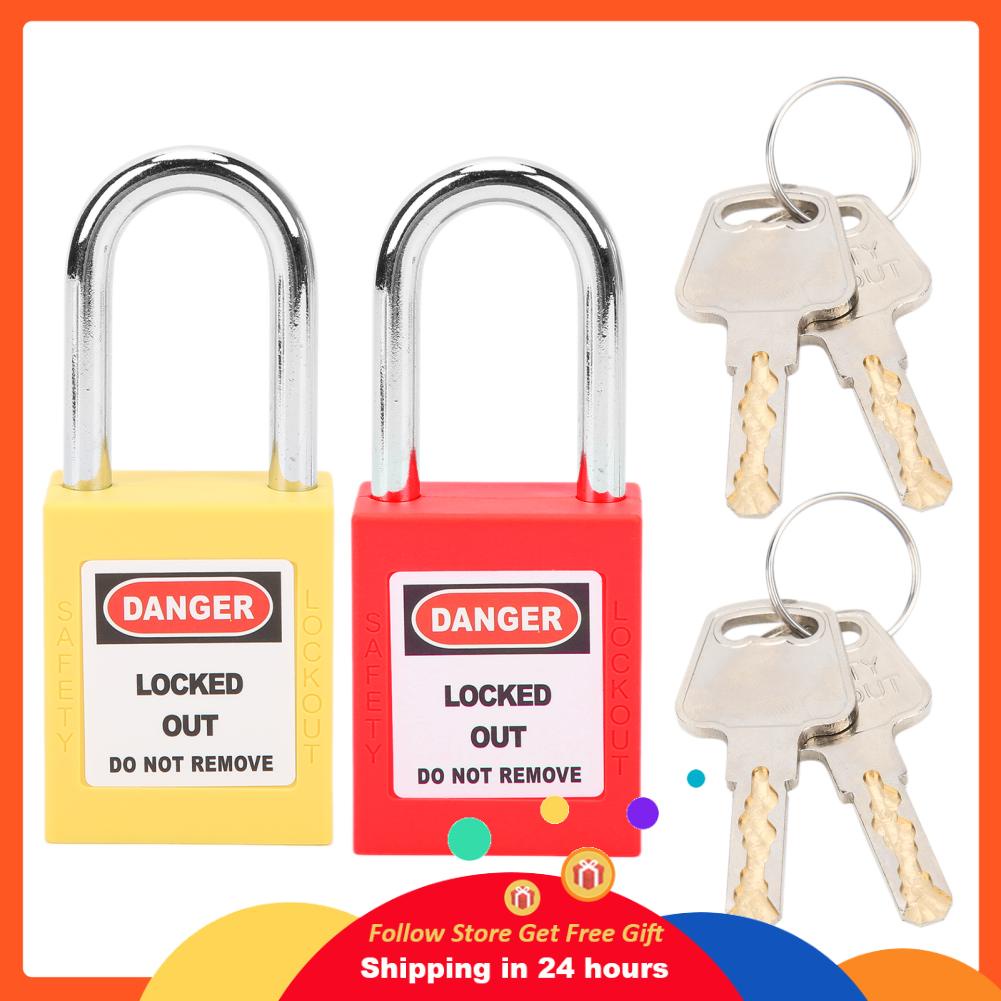 Goonshopping 38mm Lockout Lock Insulation Safety Engineering LOTO Padlock for Machinery Manufacturing
