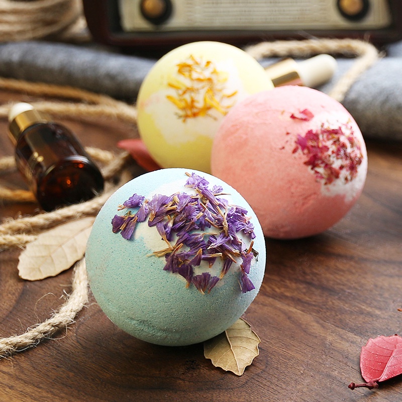 (GRENLIFE) Bath Bomb Bathbomb 100g Bath Bombs Body Essential Oil Bath Ball Natural Bubble Bath Boom Kids Bath Play