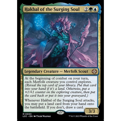 Hakbal of the Surging Soul | [LCC][M][{2}{G}{U}][Lgd. Creature][MTG Singles]