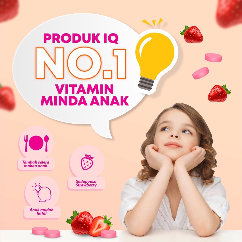 [HALAL] VITAMIN MINDA BRAIN BOOSTER TAMBAH SELERA MAKAN ANAK MUDAH HAFAL CEPAT FAHAM SENANG BERCAKAP