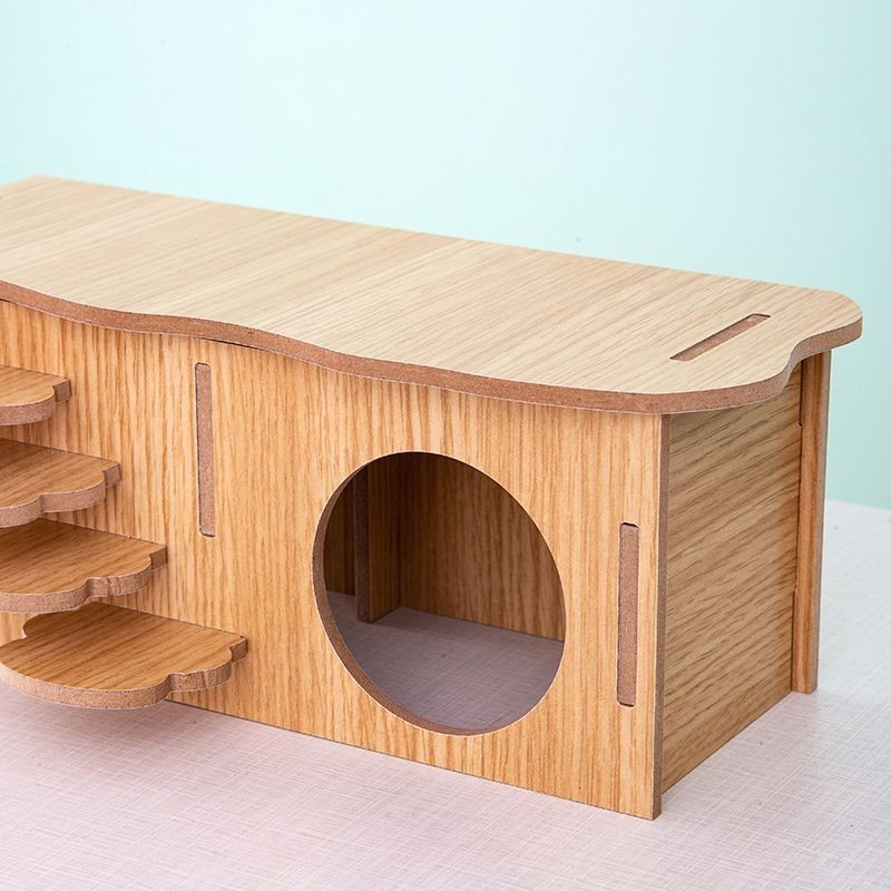 Hamster Landcaping supplies Hiding House anti-bite Molar Platform Winter Warm Golden Bear Two-Tier Villa High House Hamster Lanscaping Straw, shelter, anti-bite and grinding platformjiumei31.my 20240306