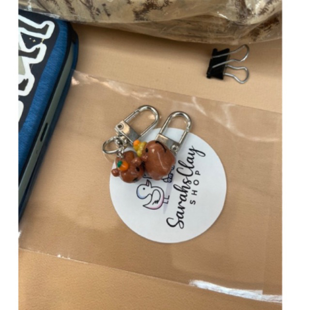 handcrafted Capybara keychain