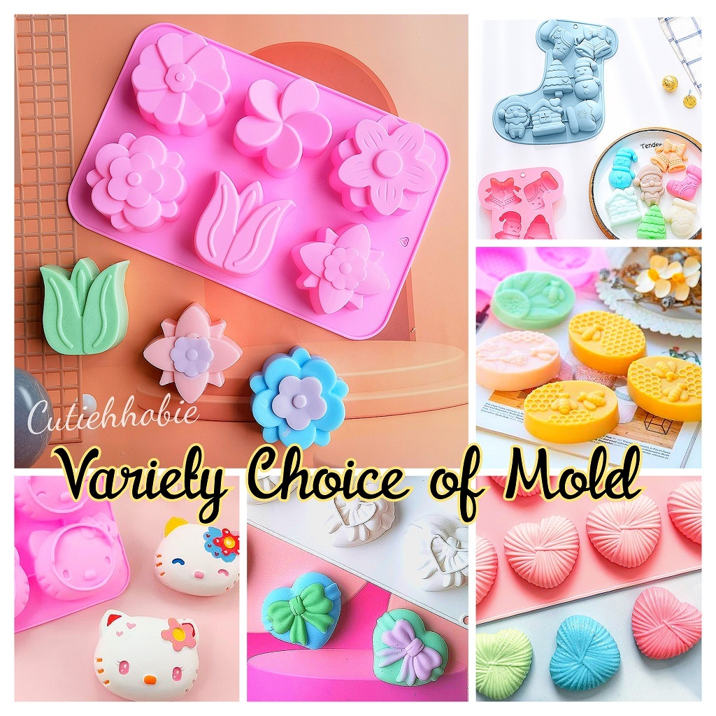 Handmade Soap Mold Candle Silicone Mould Chocolate Jelly Pudding Cake Baking Kitchen Tool Rectangle Soap