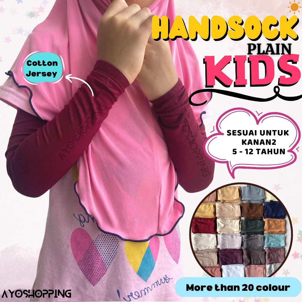 HANDSOCK BUDAK MATERIAL COTTON JERSY PLAIN COMFORT