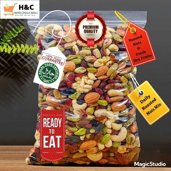 Healthy Roasted Mix Nuts Pistachio Ready to Eat Good Premium Quality mixed nut kacang almond cashew nut walnut 混合坚果