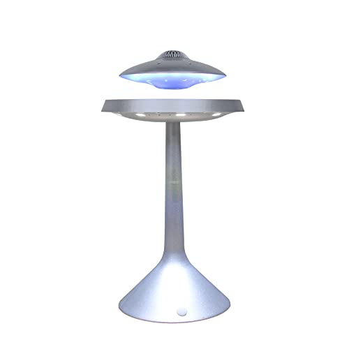 HENHAIY Magnetic Levitating Bluetooth Speaker, Floating Bluetooth Speaker UFO Style with Color Changing LED Lights, Wireless Charging & Plug Charging Magnetic Levitation Speaker, Night Light