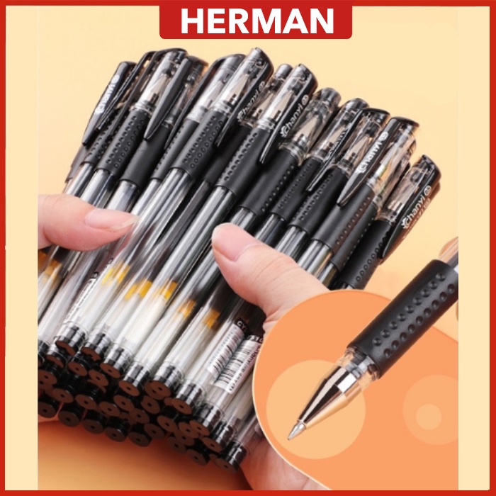 HERMAN - (1Pcs) 0.05mm Gel Pen Ball Point Student Office Stationary 中性笔 水笔 圆珠笔