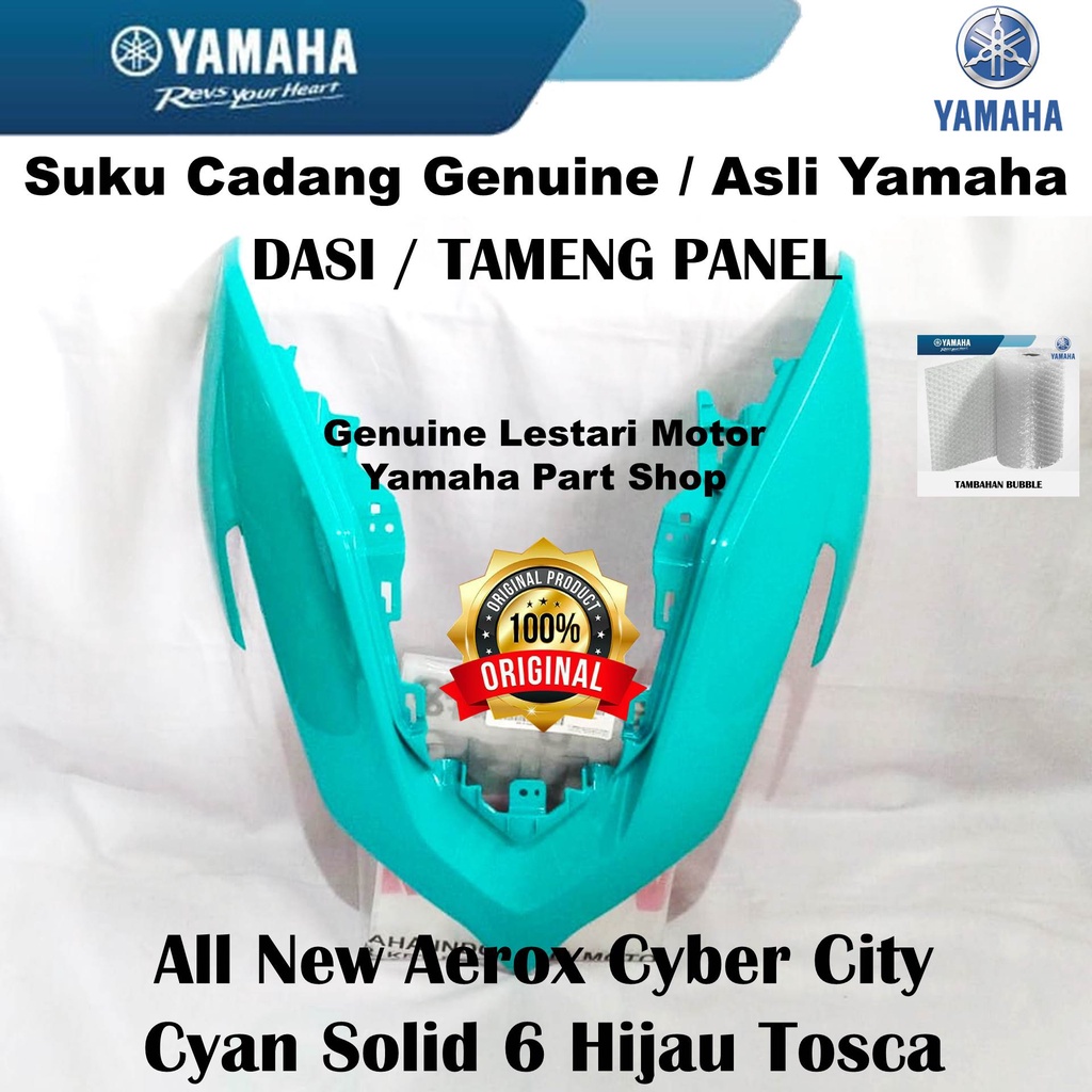 HIJAU Tosca All New Aerox Cyber City Green Panel Shield Tie Original Original Yamaha Surabaya